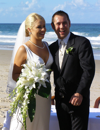 Marry Me Mariilyn Wedding Celebrant for Angela & David's Wedding at Palm Beach Gold Coast South East Queensland